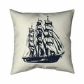 Begin Home Decor 26 x 26 in. Old Boat-Double Sided Print Indoor Pillow 5541-2626-CO88-1